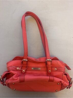 Kenneth Cole Reaction Coral Shoulder Bag with Gold Accents